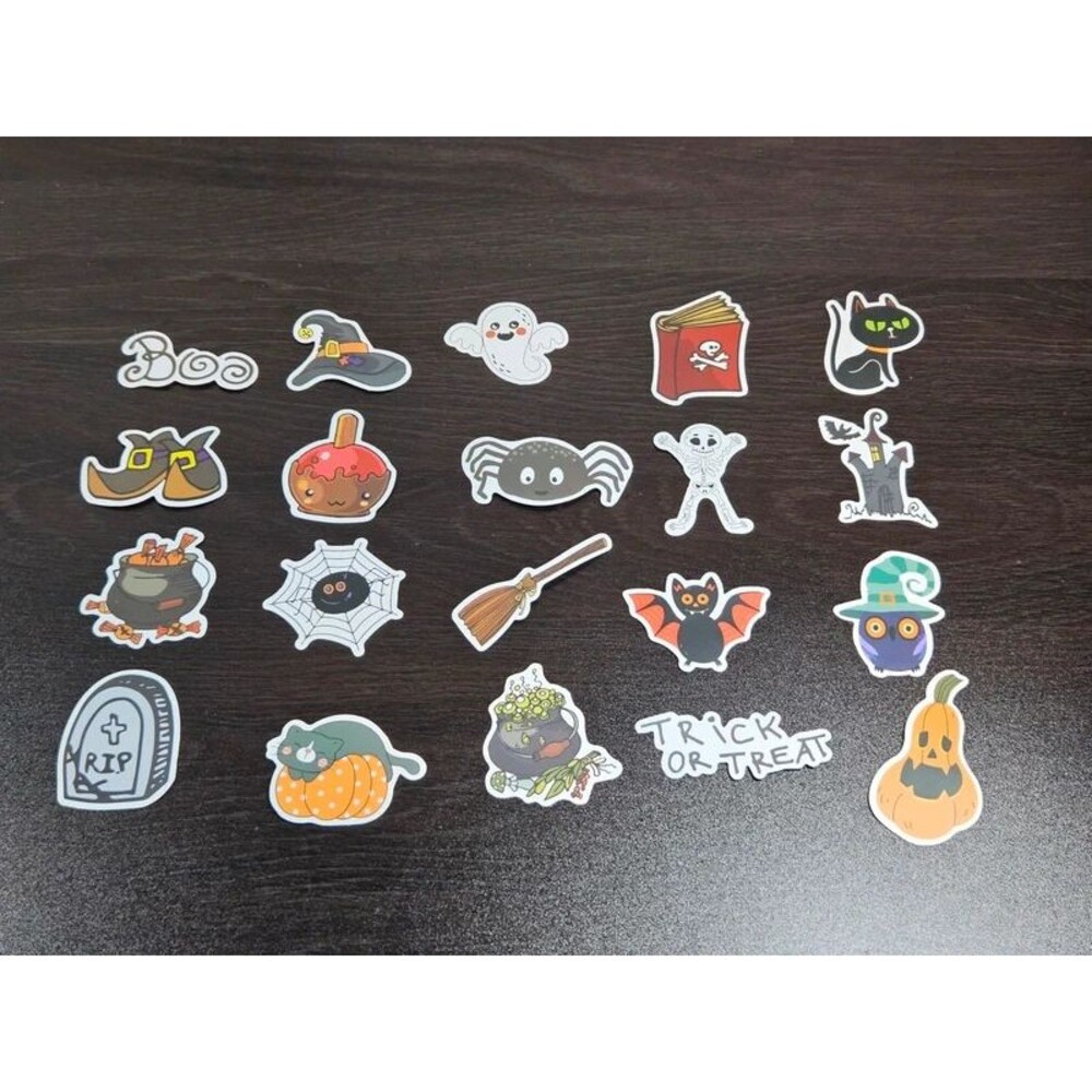 Halloween Sticker Pack 1 Ghost Witch Pumpkin Spooky Cute